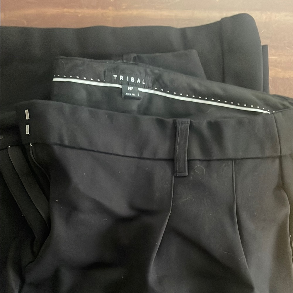 Tribal Elegant Black Slacks
